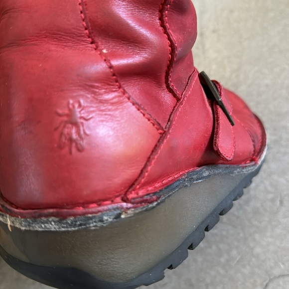 Fly red wedge boots - Picture 5 of 6